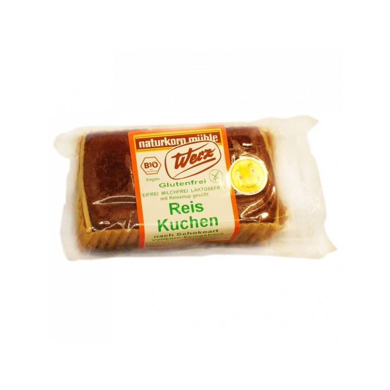 Prajitura fara gluten din orez integral cu cacao - 300g - eco-bio -