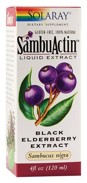 Sambuactin liquid extract 120ml - solaray - secom