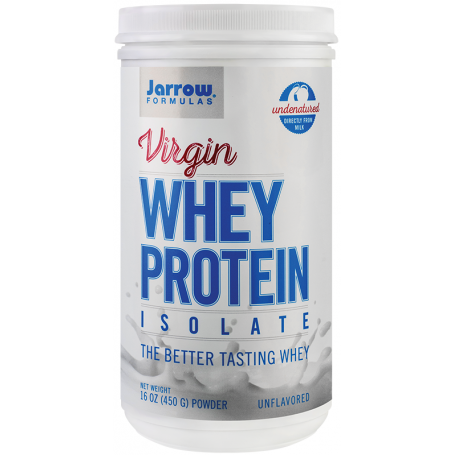 Virgin Whey Protein Isolate 450g - Jarrow Formulas - Secom