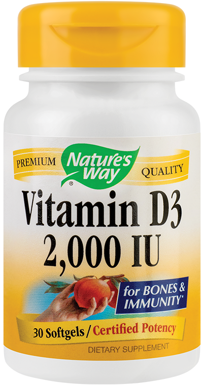 Vitamin d3 2000ui 30tb - nature's way - secom