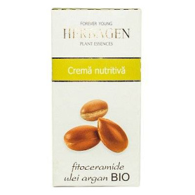 Crema nutritiva cu fitoceramide si ulei de argan, 50g - Herbagen