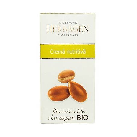 Crema nutritiva cu fitoceramide si ulei de argan, 50g - Herbagen