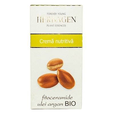 Crema Nutritiva Cu Fitoceramide Si Ulei De Argan, 50g - Herbagen
