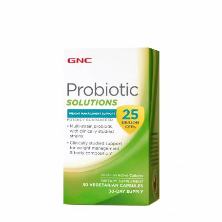 Probiotic suport pentru controlul greutatii 25 miliarde culturi vii, 30cps - GNC