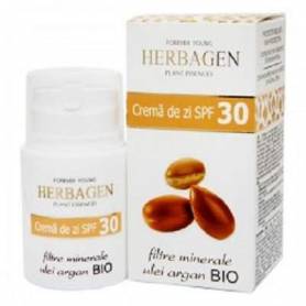 Crema de zi cu ulei de argan SPF30, 50g - Herbagen