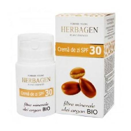 Crema de zi cu ulei de argan SPF30, 50g - Herbagen