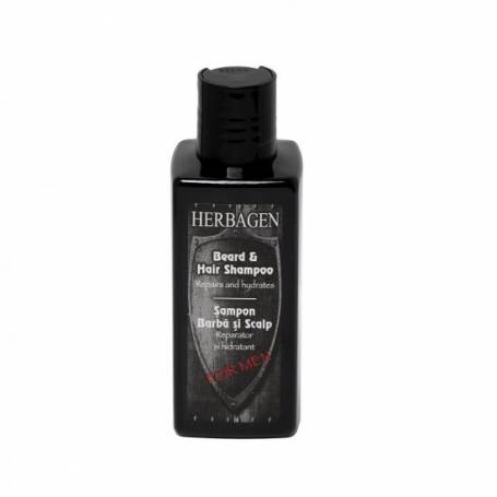 Sampon pentru barba si scalp, hidratant si reparator, pentru barbati, 200ml - Herbagen