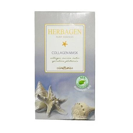 Masca cu colagen marin si spirulina, 50g - Herbagen