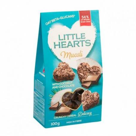 Little hearts cu cocos si ciocolata 100g - SanoVita
