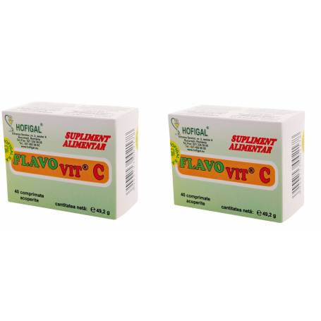 Flavo vit C adulti, 1+1 cadou, 40cps - Hofigal