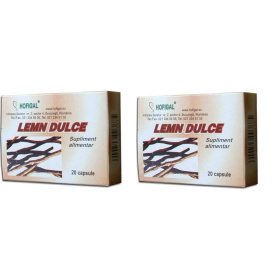 Lemn dulce 400mg, 1+1 cadou, 20cps - Hofigal