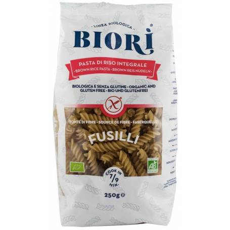 Fusilli din faina de orez brun, eco-bio,  250g - Biori