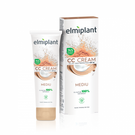 Cream CC Skin Moisture, nuanta mediu, 50ml - Elmiplant