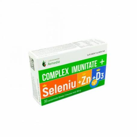 Complex Imunitate Seleniu, Zinc si vitamina D3, 30cps - Remedia
