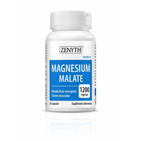 Magnesium Malate, 1200mg, 30cps - Zenyth