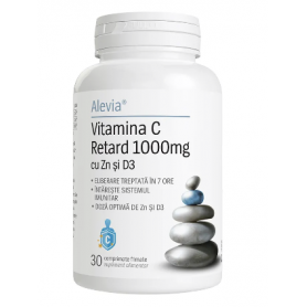 Vitamina C retard, 1000mg cu zinc si si vitamina D3, c3cpr- Alevia