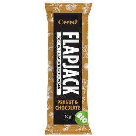 Baton Flapjack cu arahide si ciocolata, fara gluten, 60g - Cerea - Naterra