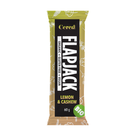 Baton Flapjack cu lamaie si caju, fara gluten, 60g - Cerea