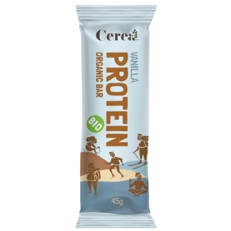 Baton, Protein cu vanilie, fara gluten, eco-bio, 45g - Cerea