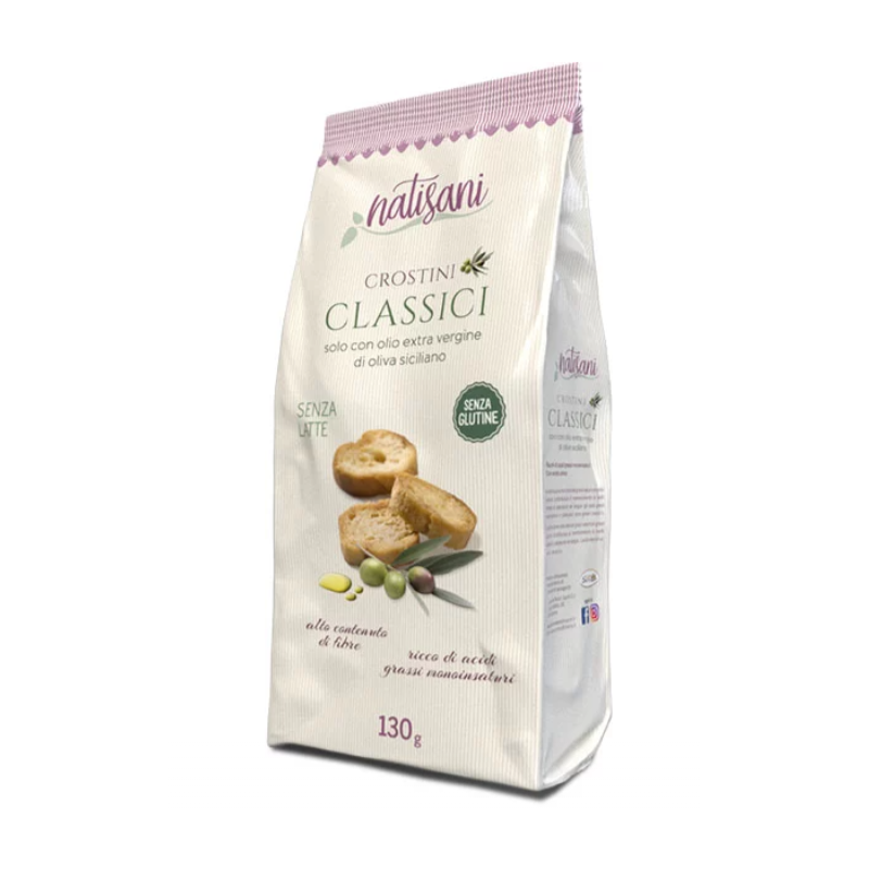 Crostini clasic, fara gluten, eco-bio, 130g - Natisani
