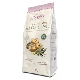 Crostini cu oregano, fara gluten, eco-bio, 130g - Natisani