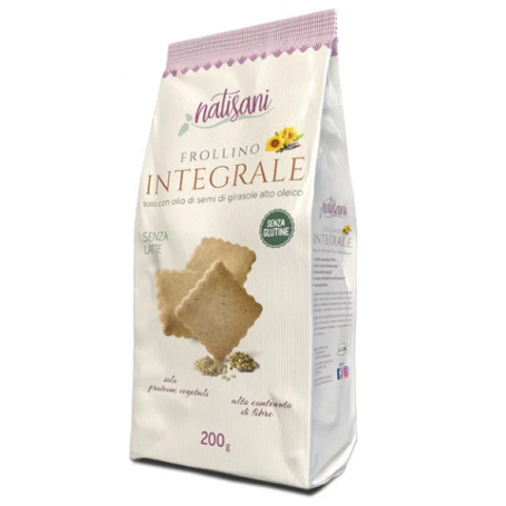 Frollino biscuiti integrali , eco-bio, 200g - Natisani