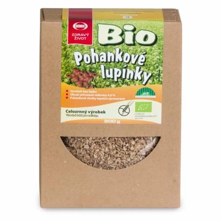 Fulgi de hrisca integrala, fara gluten, eco-bio, 200g - Semix