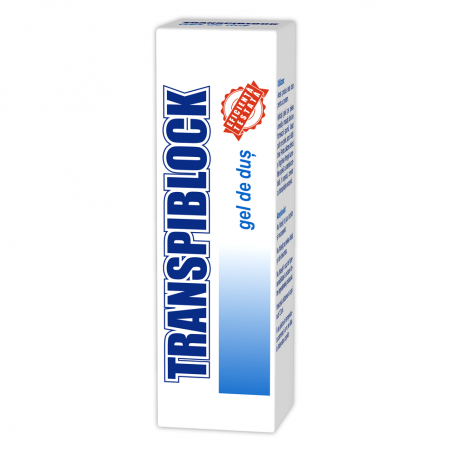 Gel de dus impotriva transpiratiei excesive, Transpiblock, 200ml - Zdrovit