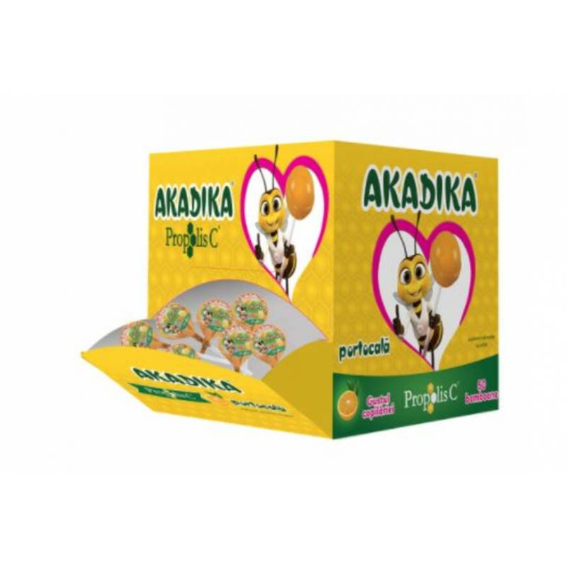 Ieftin FITERMAN PHARMA Akadika Propolis C si portocala, 50bomboane