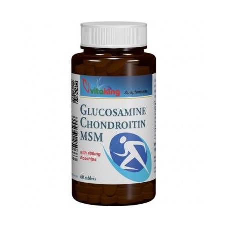 Glucosamine chondroitin msm, 400mg, 60cpr - Vitaking