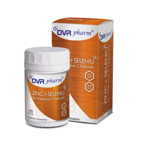 Zinc, Seleniu si Vitamina C naturala, 120cps - DVR Pharm