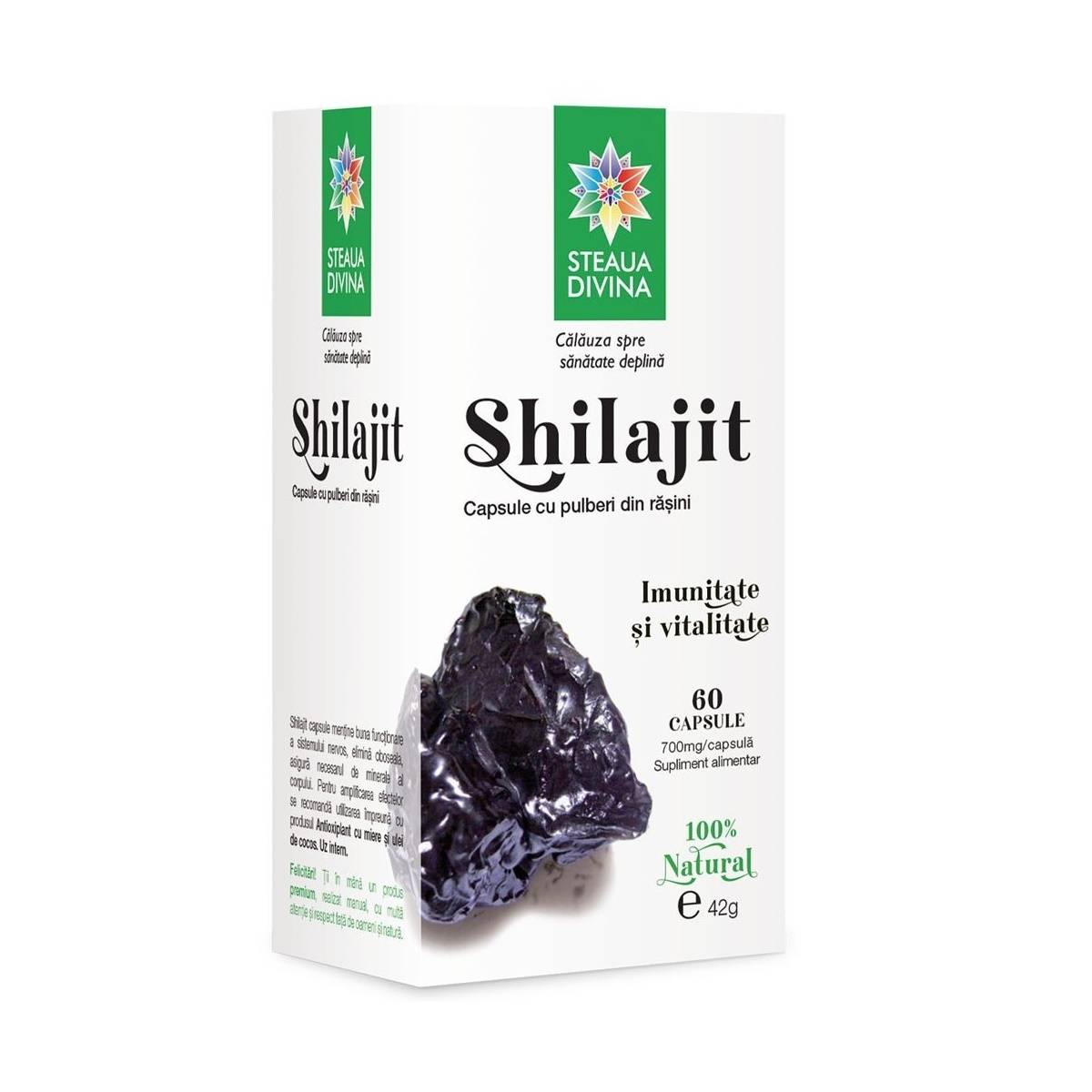 Shilajit, 500mg, 60cps - steaua divina