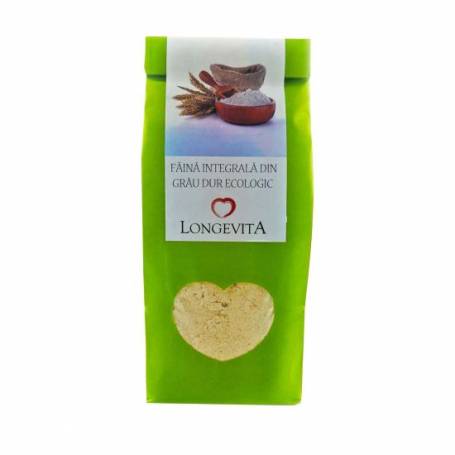 Faina integrala din grau dur, eco-bio, 500g - Longevita