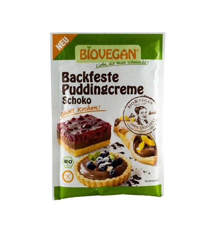 Crema solida pentru budinca de ciocolata bio 55g - biovegan