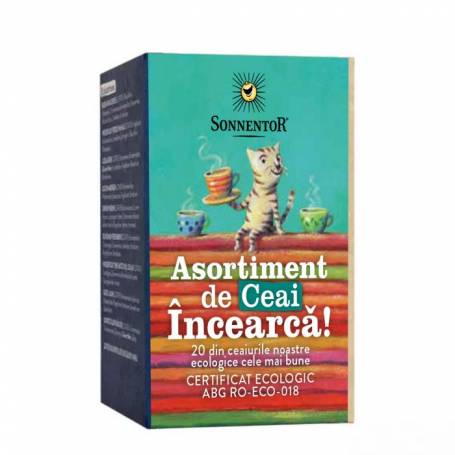 Asortiment de ceai 20 ceaiuri, Incearca, 20plicuri - Sonnentor