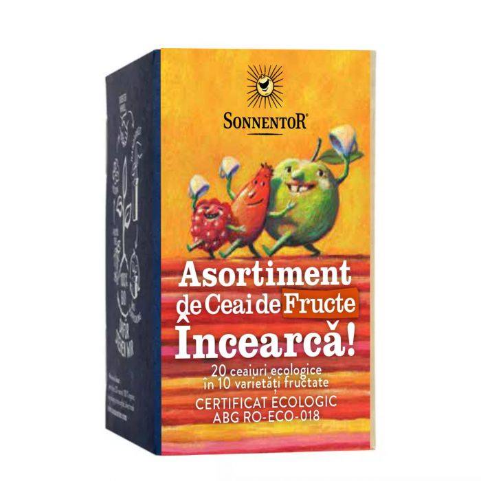 Asortiment de ceai de fructe, incearca, 20plicuri - sonnentor