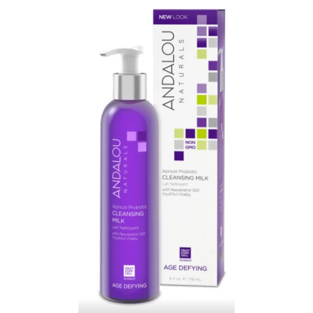 Lapte de curatare pentru tenmatur, Apricot Probiotic Cleansing Milk, 178ml - Secom - Andalou