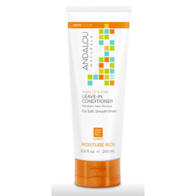 Balsam pentru par, leave-in Argan Oil and Shea Moisture Rich Leave-In Conditioner, 200ml - Secom - Andalou
