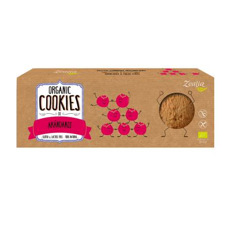 Cookies cu merisoare, fara gluten, eco-bio, 135g - Zealia