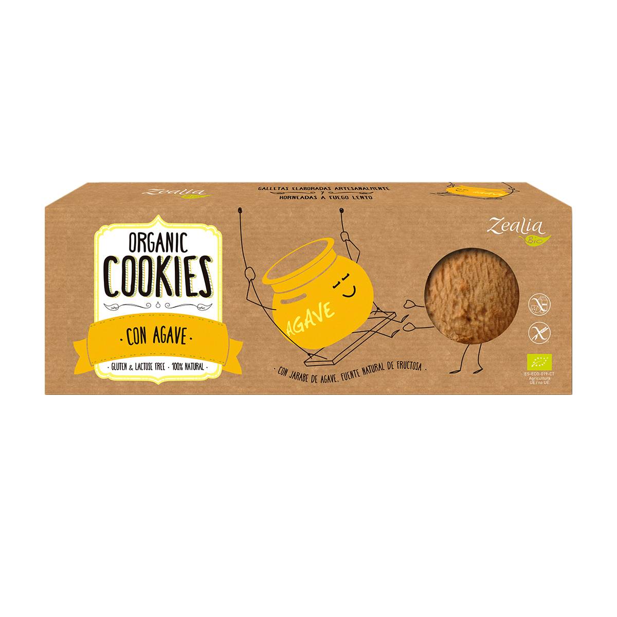 Cookies cu agave, fara gluten, eco-bio, 135g - zealia