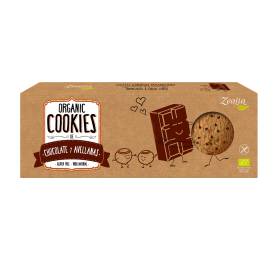 Cookies cu ciocolata si alune de padure, fara gluten, eco-bio, 135g - Zealia