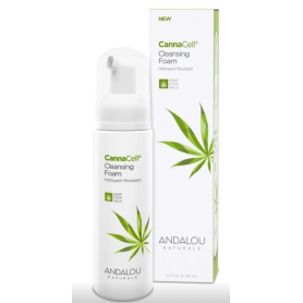 Spuma de curatare pentru toate tipurile de ten, CannaCell Cleansing Foam, 163ml - Secom - Andalou