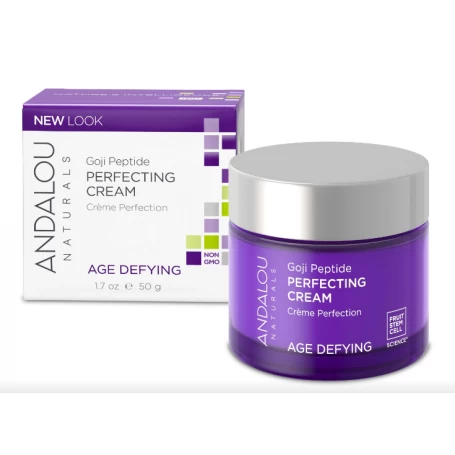 Crema de zi hranitoare pentru ten matur sau uscat, Goji Peptide Perfecting Cream, 50g - Secom - Andalou