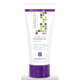 Gel de dus, Lavender Thyme Refreshing Shower Gel, 251ml - Secom - Andalou