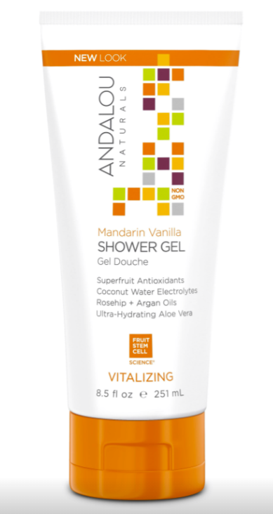 Gel De Dus, Mandarin Vanilla Vitalizing Shower Gel, 251ml - Secom - Andalou