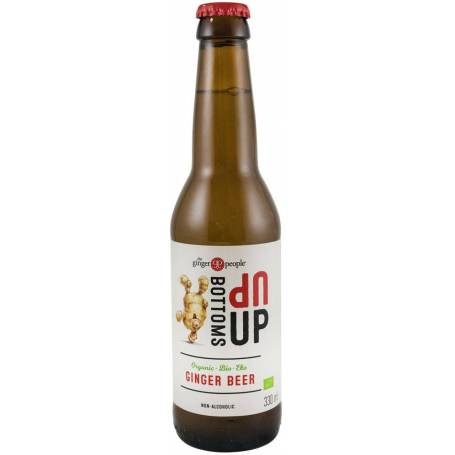 Bere de Ghimbir eco-bio, fara alcool - Bottoms Up, 330ml, The Ginger People