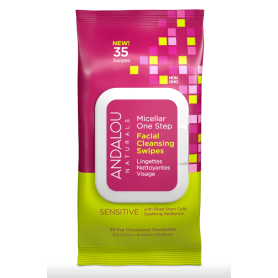 Servetele demachiante, Sensitive Micellar Facial Swipes, 1buc - Secom - Andalou