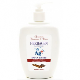Sapun lichid cu ioni de argint si uleiuri esentiale de rozmarin si cuisoare, 350ml - Herbagen