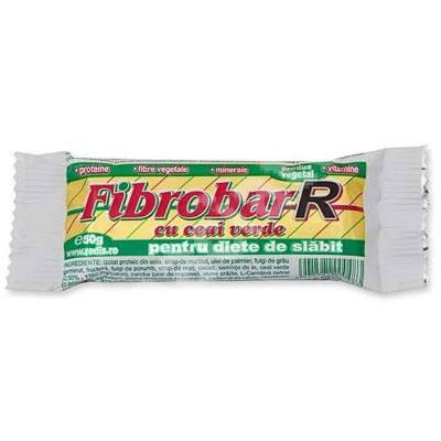 Baton fibrobar-r cu ceai verde, 50g - redis nutritie