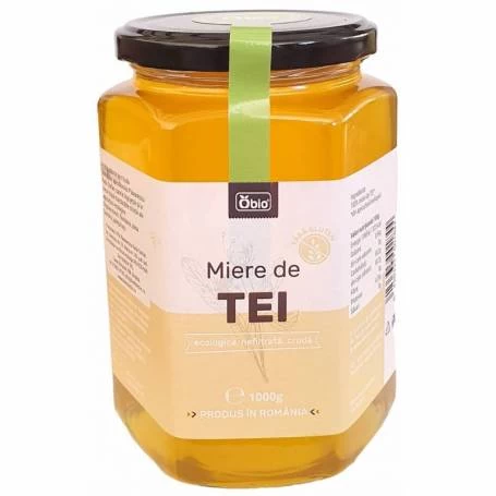 Miere de tei, cruda, nefiltrata, eco-bio - Obio